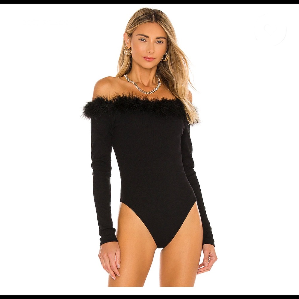 Miranda Feather Bodysuit in Black
OW Intimates - Picture 2 of 9